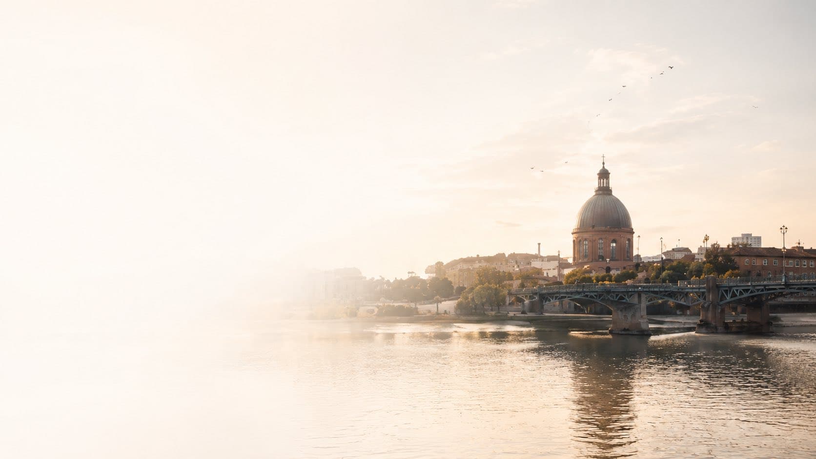 Le pont Saint-Pierre sur la Garonne à Toulouse
